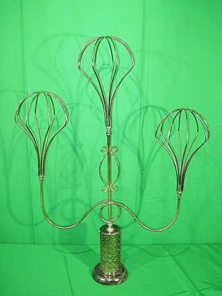 Vintage Metal Table Counter Top Hat Rack Stand Mid Century Store Display
