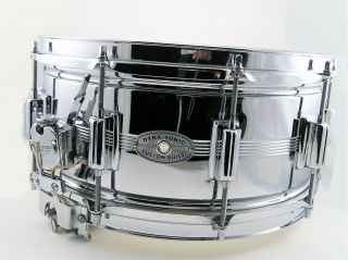 Vintage Dyna - Sonic Chrome On Brass Shell Snare Drum.  Cob One Owner