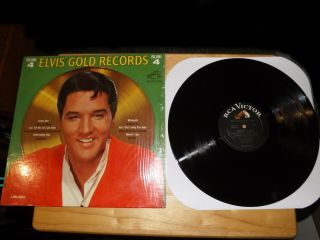 ELVIS ' GOLD RECORDS VOLUME 4 MONAURAL RCA LPM - 3921 IN SHRINK - RARE LP 11