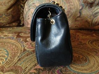 AUTHENTIC Chanel Vintage Lambskin Mini Flap Bag BLACK 4