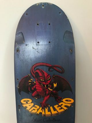 Vintage Steve Caballero Dragon Skateboard Powell Peralta Mini Pig 2