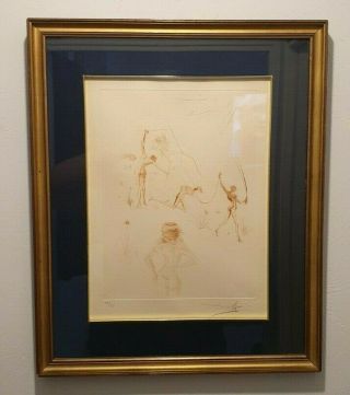 Rare Big Lithograph Salvador Dali - Blood Nude - Limited Edition 19/50 Signed