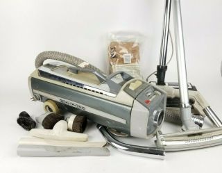 Vintage Electrolux Canister Vacuum Cleaner - W/ Attachment & Hoses - -