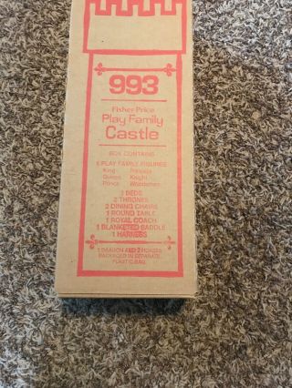 Vintage 1974 Fisher Price Little People Castle and Accessories 993 7