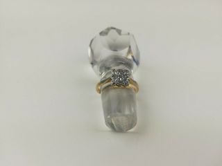 Art Deco 18ct Gold Platinum 9 Diamond Square Cluster Ring