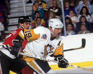 BRYAN TROTTIER Pittsburgh Penguins 1992 CCM Vintage Home NHL Hockey Jersey 3