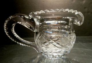 VINTAGE Waterford Crystal PERIOD PIECE Master Cutter Cream Jug and Sugar Bowl 7