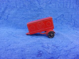 A&p Very Old & Rare Tootsie Toy Red A&p Cast Metal Trailer Hard To Find