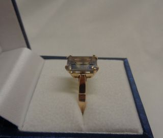 Vintage Fine Alexandrite Ring 9ct Yellow Gold - Size Q 1/2 (US 8.  25) - 4.  1 grams 2