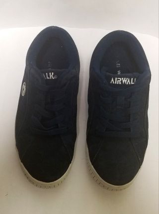 Vintage OG Airwalk The One Men ' s Suede Skate Shoes Sneakers Navy Blue SZ 9 US 2