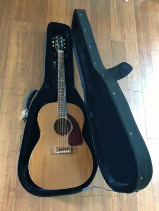 1967 Gibson Mahogany Acoustic Guitar Lg - 0 Vintage Rare