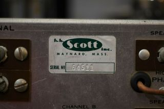 Rare Vintage HH Scott Type 272 Dynaural Dual Channel Laboratory Amplifier 3