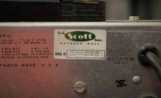 Rare Vintage HH Scott Type 296 Dynaural Dual Channel Laboratory Amplifier 12