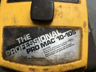 VINTAGE COLLECTIBLE MCCULLOCH PRO MAC 10 - 10S CHAINSAW WITH BAR 5