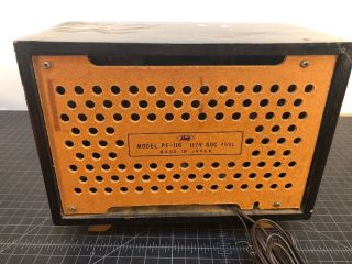 Sharp Pagoda Vintage Tube Radio - Model PF - 116 - 3