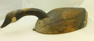 Antique Canada Canadian Goose Decoy Very Old Folk Art One Of A Kind Primitive