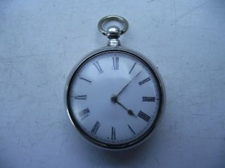 London 1838 Pair Case Fusee Verge Pocket Watch Thomas Maston Running Well