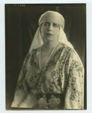 Vintage Photo By Bertram Park Queen Marie Of Romania 6.  5 X 8.  5 Inch Matte Finish