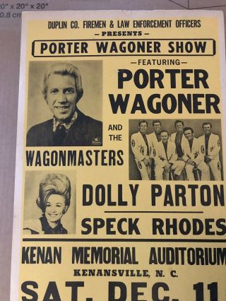 Vintage Porter Wagoner & Dolly Parton Poster - 1971/antique Memorabilia