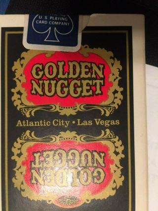 GOLDEN NUGGET PLAYING CARDS LAS VEGAS TYPE 6,  2 PACKS VINTAGE - 1 5
