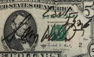 Rare Walmart Founder Sam Walton Signed Autograph 1988 $5 Us Treasury Bill Jsa