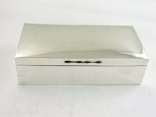 Large Top Quality Silver Cigar Or Cigarette Box London 1909 Naylers 17.  5cm 565g