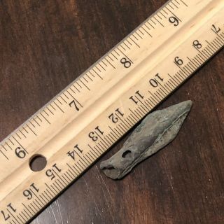 Authentic Ancient Roman Or Greek Arrow Head Spear Point Artifact Europe Old 4
