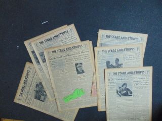 Stars & Stripes Newspaper - 14 Issues November 1942 Not Folded Wwii Rare 421