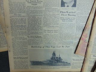 STARS & STRIPES NEWSPAPER - 14 Issues NOVEMBER 1942 NOT FOLDED WWII Rare 421 6