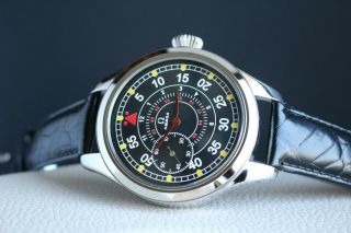 Omega Vintage 1933`s Rare Cal 35,  5l - T1 Pilot Cased Swiss Men`s Wrist Watch
