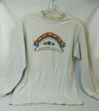 Vintage Grateful Dead Long Sleeve Shirt (m) 6 Proud Walkers Jingle Bell Rainbow