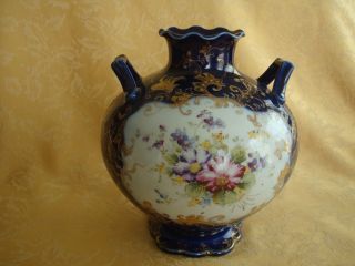 Antique Meiji Period Hand Made Japanese Vase Marked " 白云堂 周兵制 " Some Damages