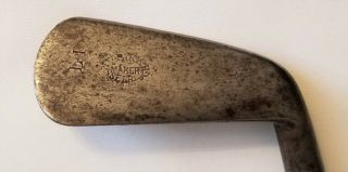 Antique Hickory Wm Park General Iron; Marked Shaft,  Vintage Golf