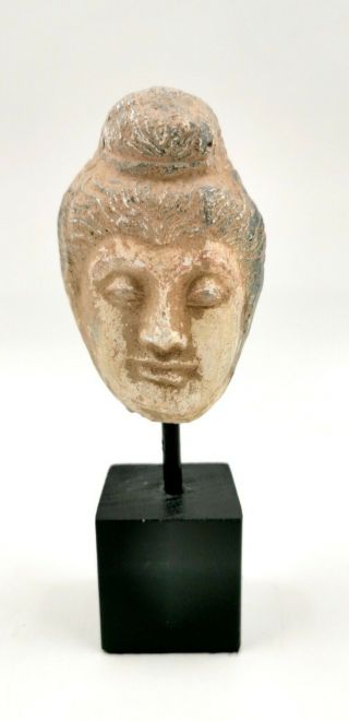 Unusual Rare Greek Hellenistic Ca.  400 Bc Terracotta Head Of A Philosopher - R368