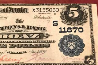 11870 Extremely Rare 1902 $5 PGCS VF25 NB Of Boaz AL.  Low Serial 560 Best Known 3