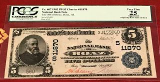 11870 Extremely Rare 1902 $5 PGCS VF25 NB Of Boaz AL.  Low Serial 560 Best Known 4