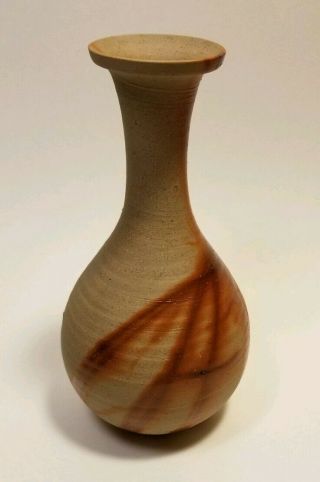 Japanese Ceramic Flower Vase Vintage With Mark