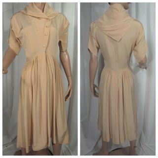 Vintage 1940s Dress Claire Mccardell By Townley Fabric By Stonecutter Rayon