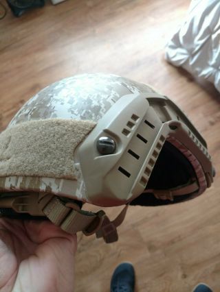 OPS - Core FAST MARITIME High - Cut Ballistic Helmet LARGE rare MARPAT color. 9