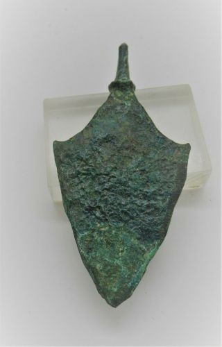 Bronze Age Leaf Bladed Arrowhead Authentic Battle Relic