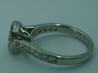 EGL USA Heavy Platinum 1.  56CTW G VS Diamond Gold Engagement Ring Vintage Halo 7