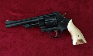 Smith & Wesson S&w Vintage Stag Grips Stocks N Frame Square Butt Eagle