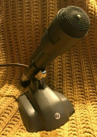 Vintage Ev 666 Microphone With Stand And Rare Connector Ua - 311