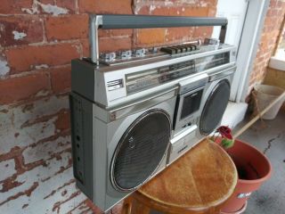 SANYO M9935K AM - FM - SW Cassette Stereo Boombox Ghetto Blaster Vintage 80s Radio 3