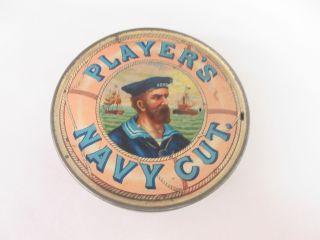 Vintage Players Navy Cut Tobacco Tin Advertising Collectible 742 - U