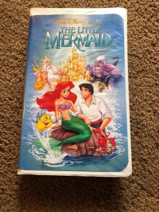The Little Mermaid Rare Black Diamond Edition (vhs,  1990) Banned Cover