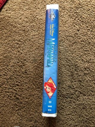 The Little Mermaid Rare Black Diamond Edition (VHS,  1990) Banned Cover 2
