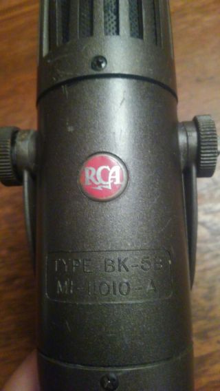 Vintage Rare Rca Bk - 5b Supercardoid Ribbon Microphone With Yoke - Sounds Great