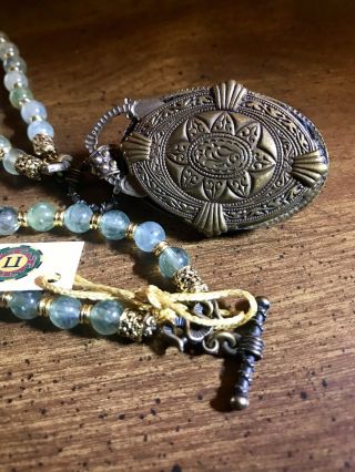 Womens Designer Necklace Patrice Handcrafted Brass Heirloom Vintage 3
