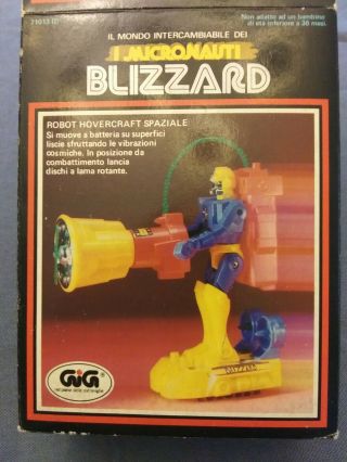 Vintage Micronauts Blizzard.  Gig Micronauti.  Mib